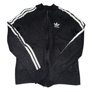 Adidas‎ Originals Wool Blend Full Zip Track Jacket AY5234 Black White Stripe S